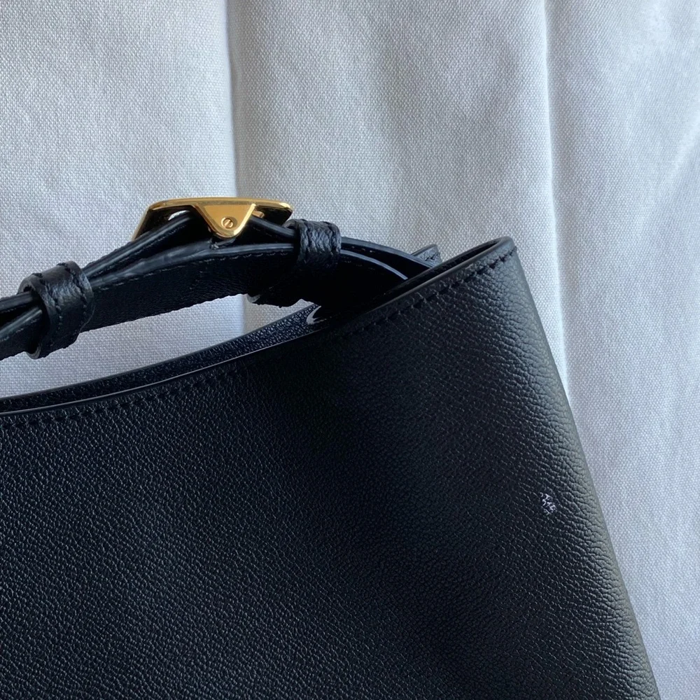 BURBERRY Elmstone Black Leather Hobo Bag - Picture 9 of 10